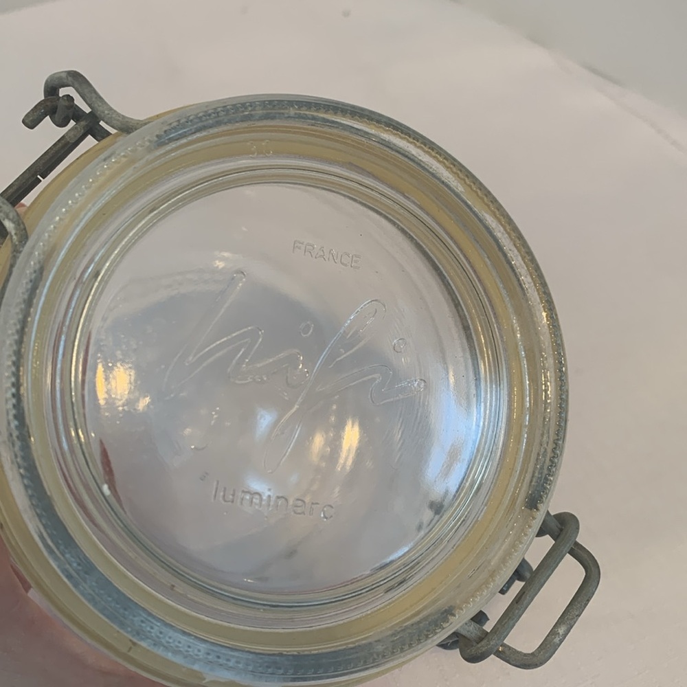 Vintage Glassware Ketchup Bottle, White Milk Glass Jar and Luminarc 1/2L… - Picture 8 of 10